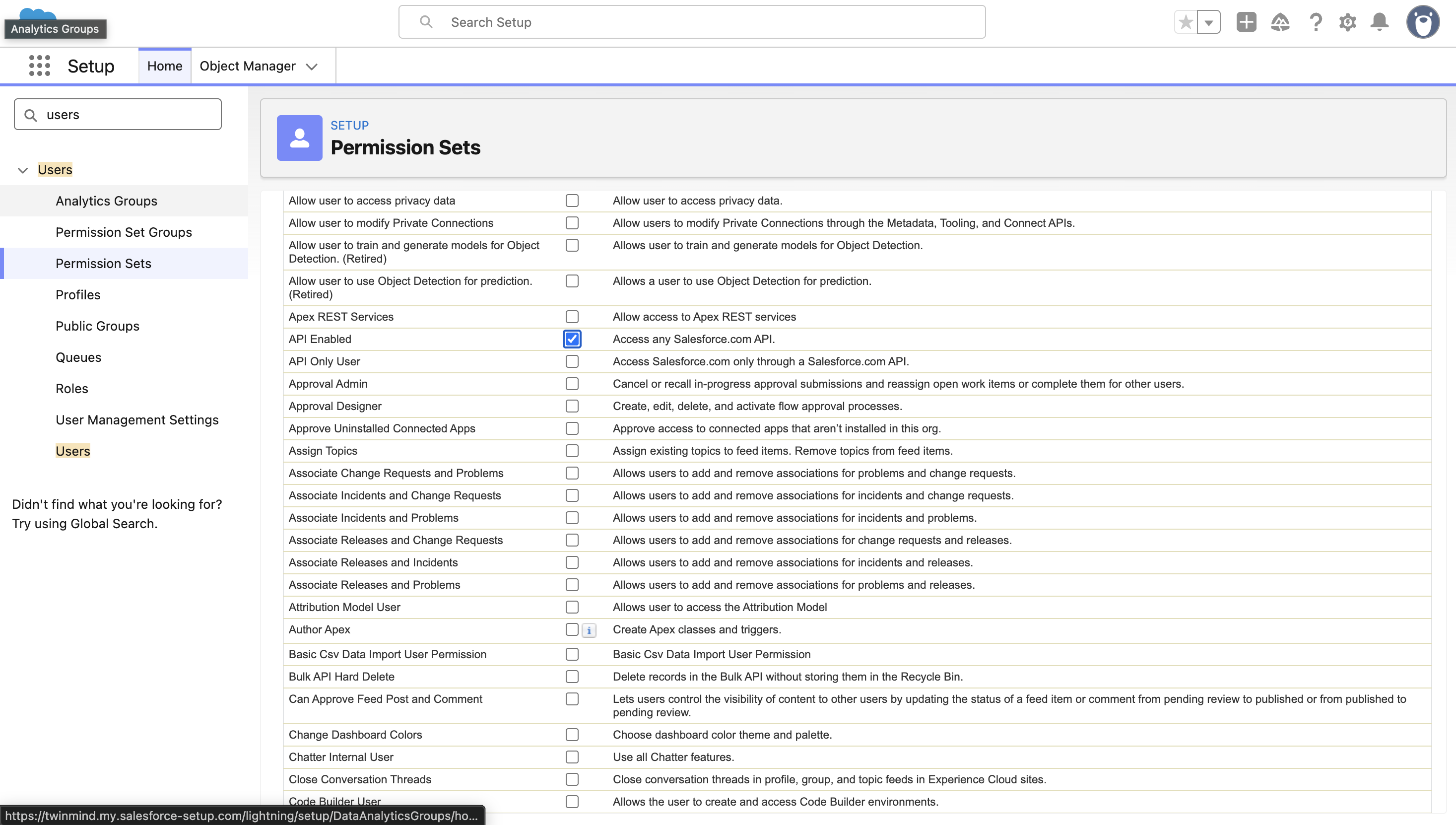 Enable required System Permissions