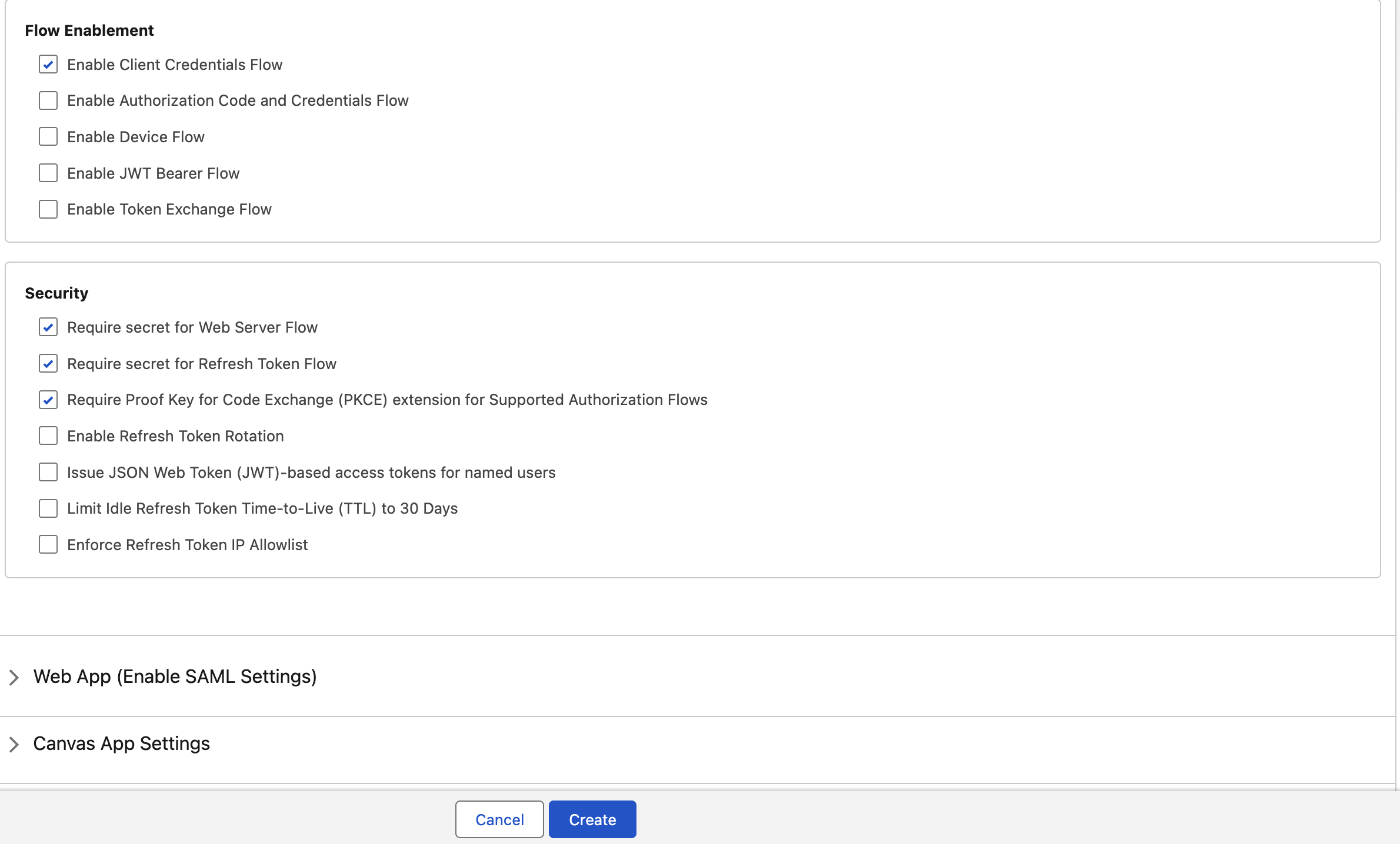 External Client App flow enablement