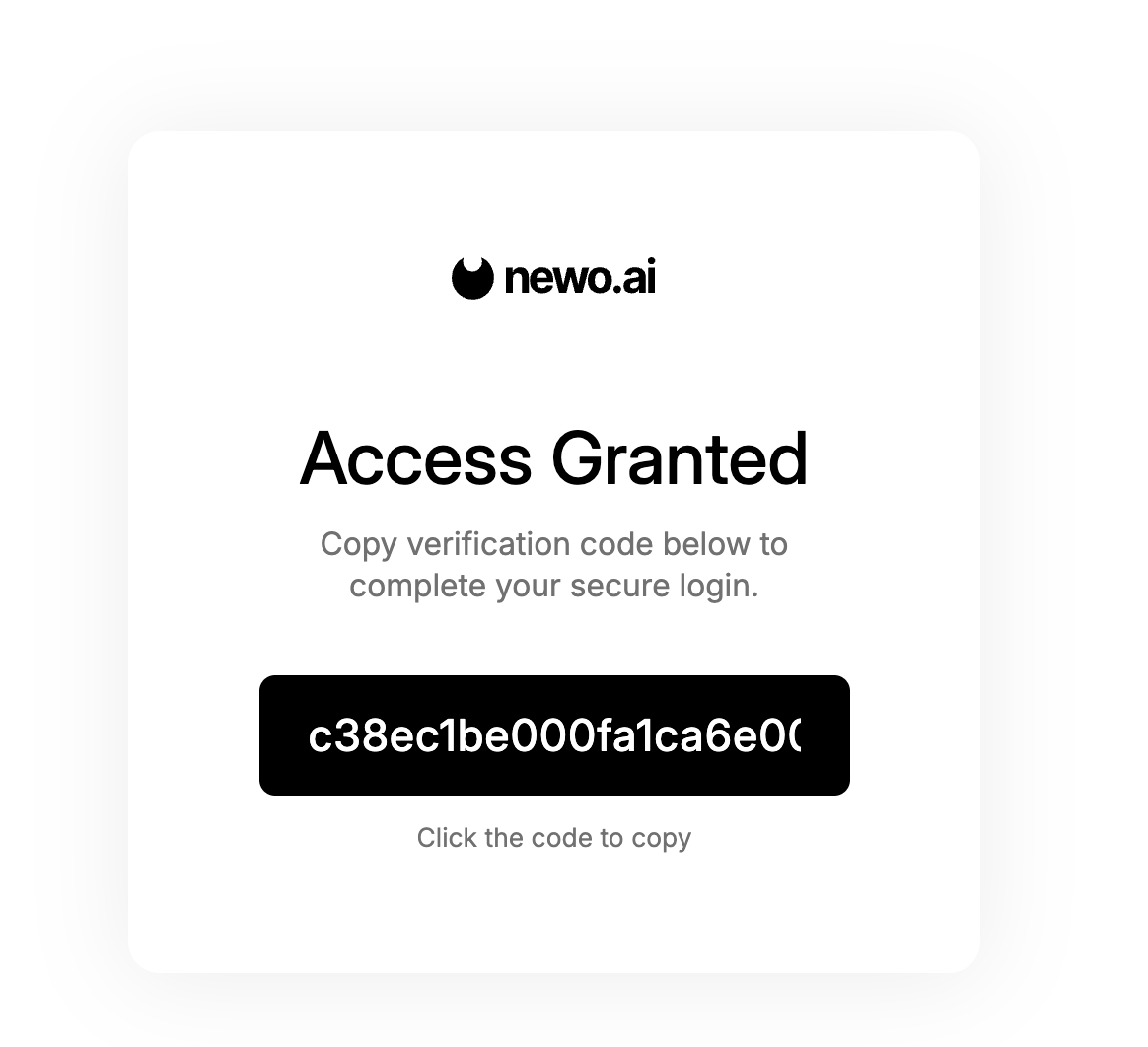 OAuth authorization code result