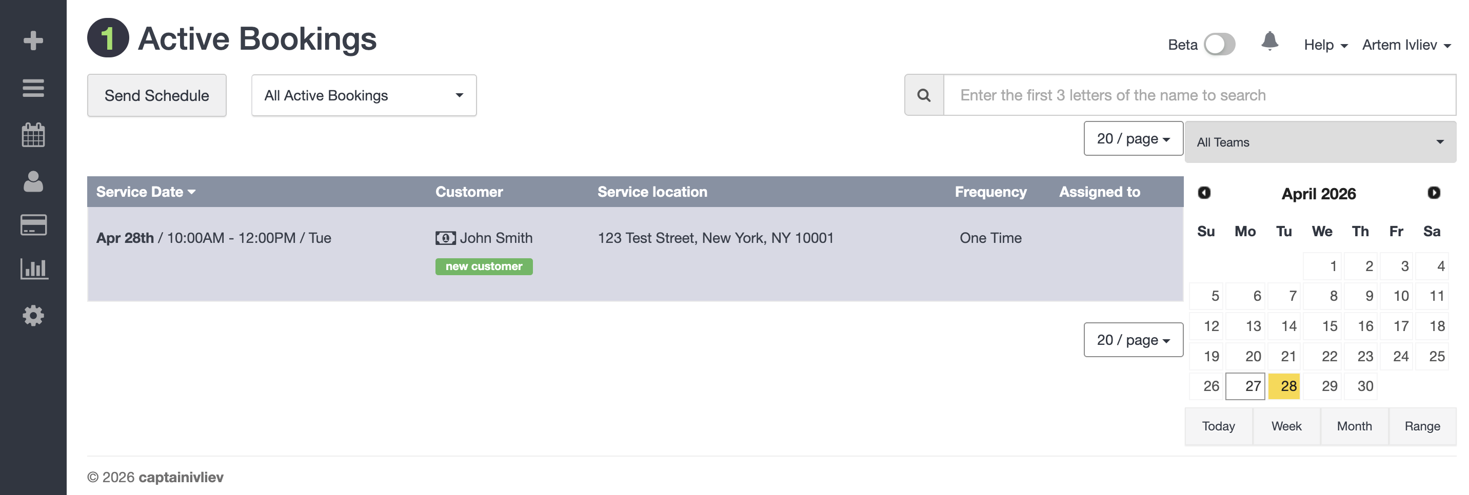 New booking in Launch27