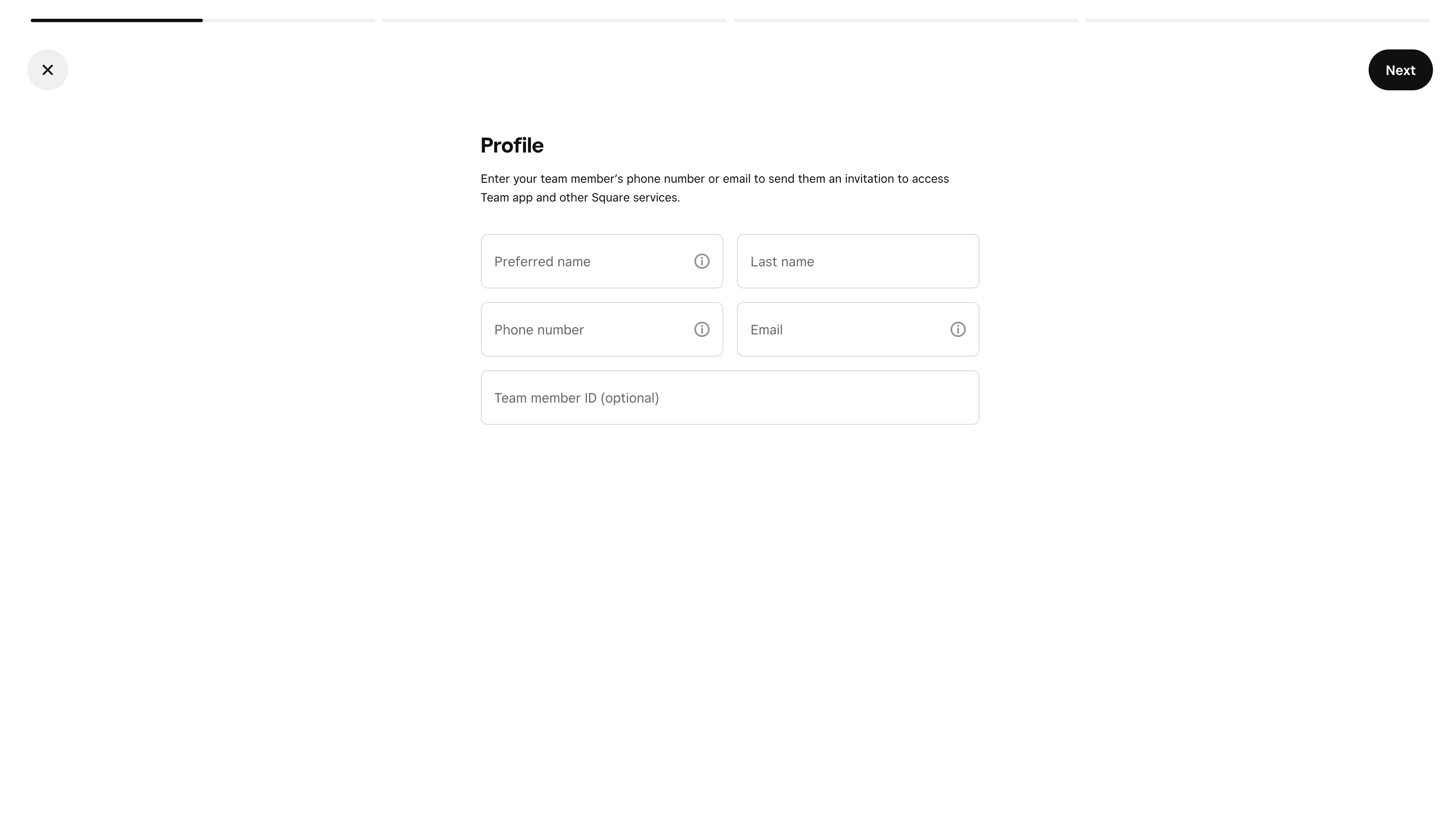 Add team member