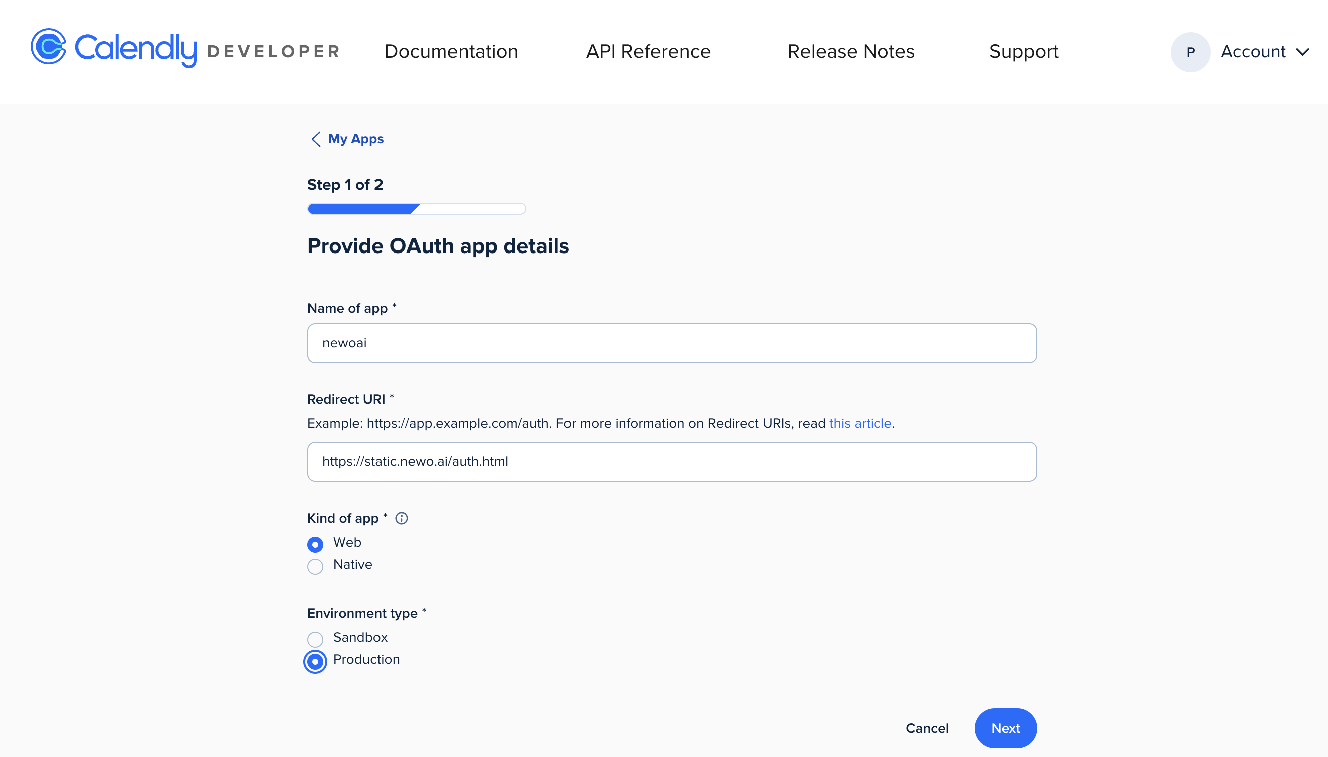 Step 1 — OAuth App Details