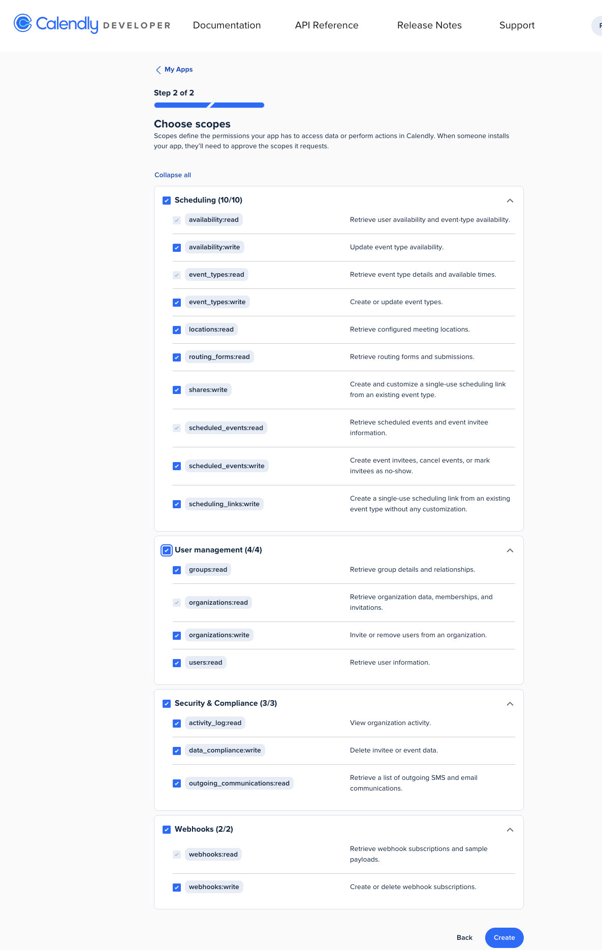 Step 2 — OAuth Scopes