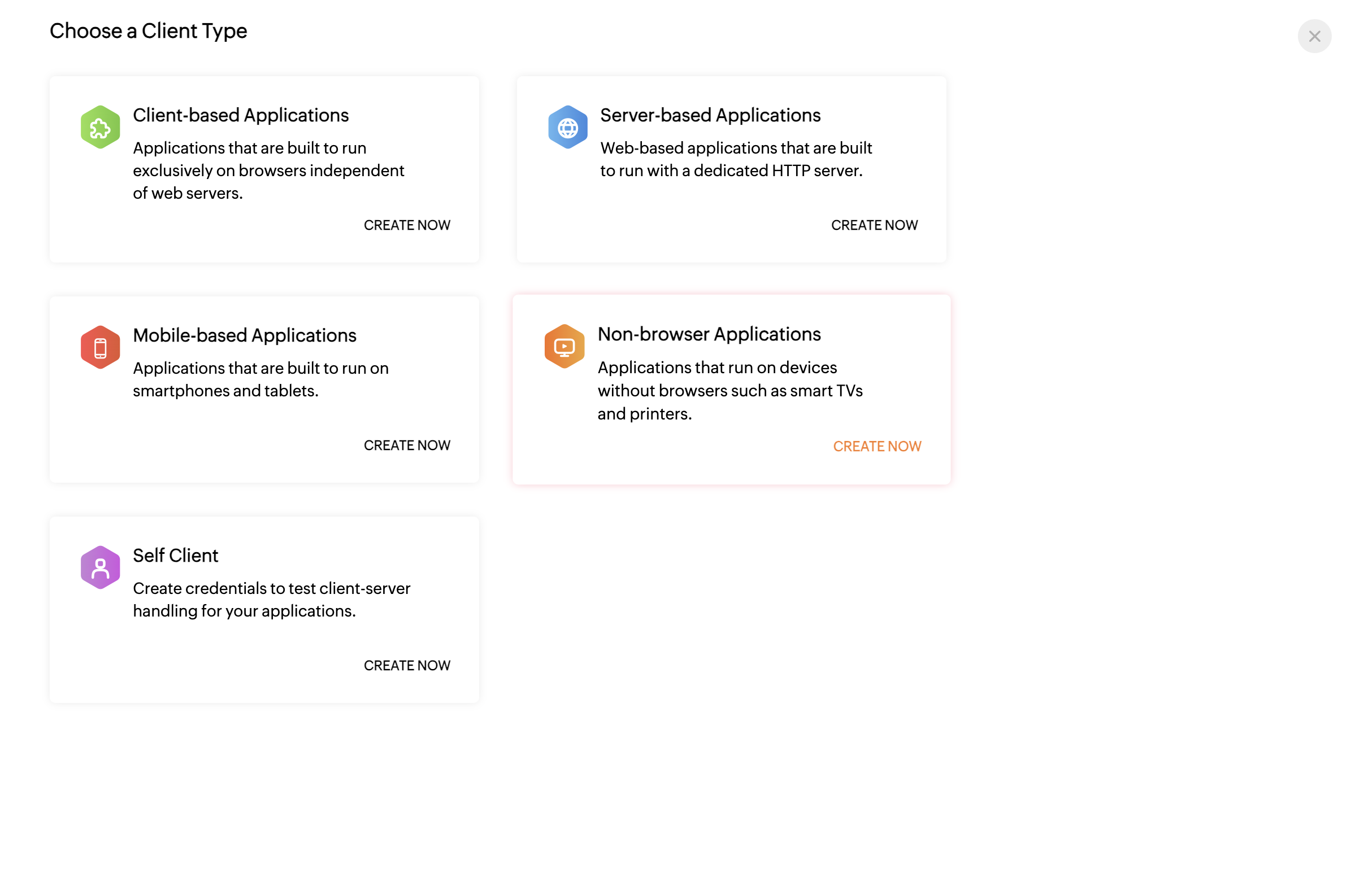 Zoho API Console